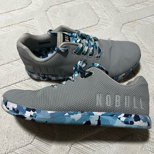NOBULL Trainers Womens Size 10 Gray Blue Camo Athletic Gym Workout Shoes